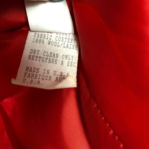 HERBERT Grossman red tailored wool belted jacket - Picture 5 of 11